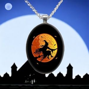 1pc Trendy Witch Avatar Oval Fashion Trend Necklace 
Fashion Jewelry Accessories